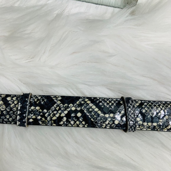 Snake Embossed Adjustable Statement Belt - Picture 8 of 10